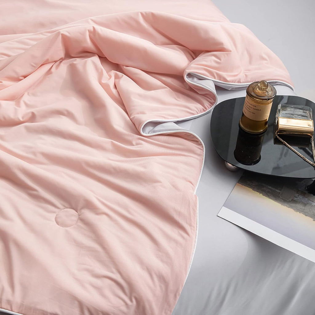 Pink Blush Cooling Silk Summer Quilt