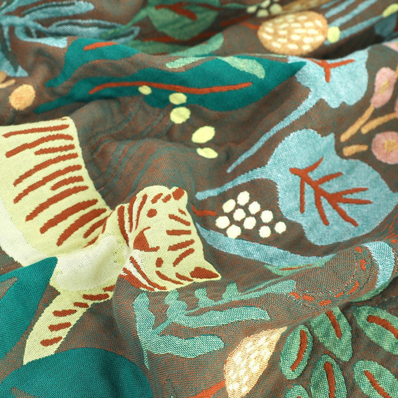 Jungle Tiger Reversible Throw Blanket