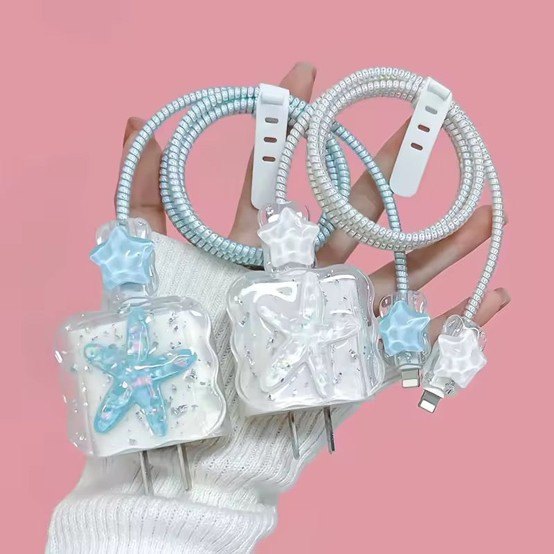 Starfish Crystal USB Cable Protector
