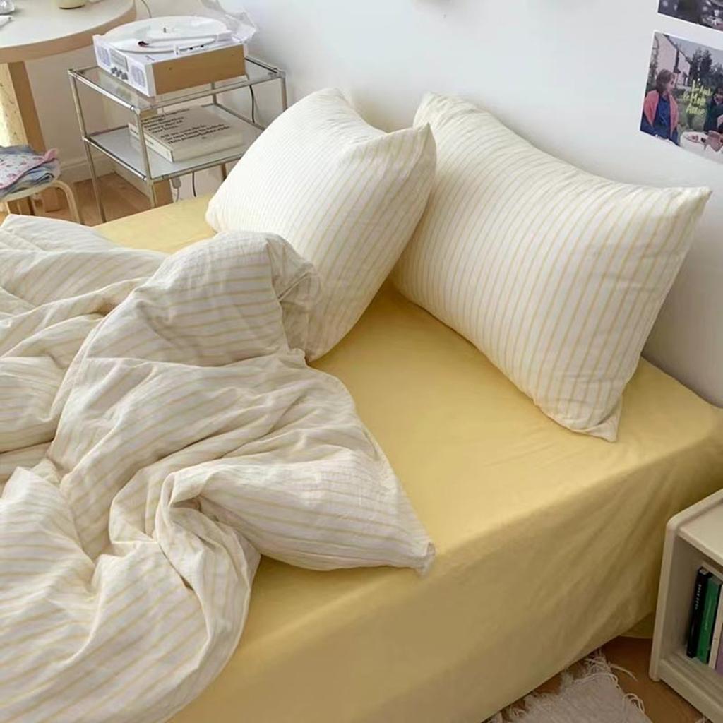 Coastal Stripes Duvet Cover - Blue Yellow