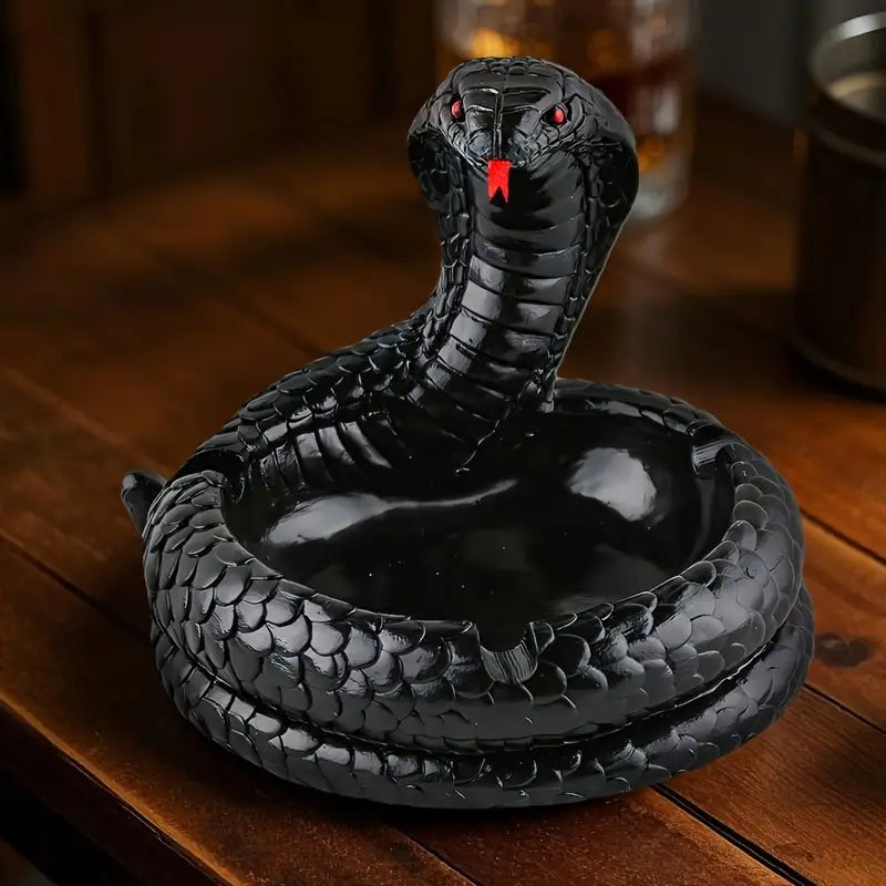VenomTray™ - Cobra Snake Ashtray Obsidian Black