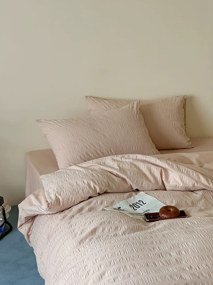 Bubble Jacquard Duvet Cover Set