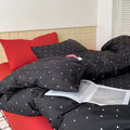 Minimalist Black Polka Dot Bedding Set