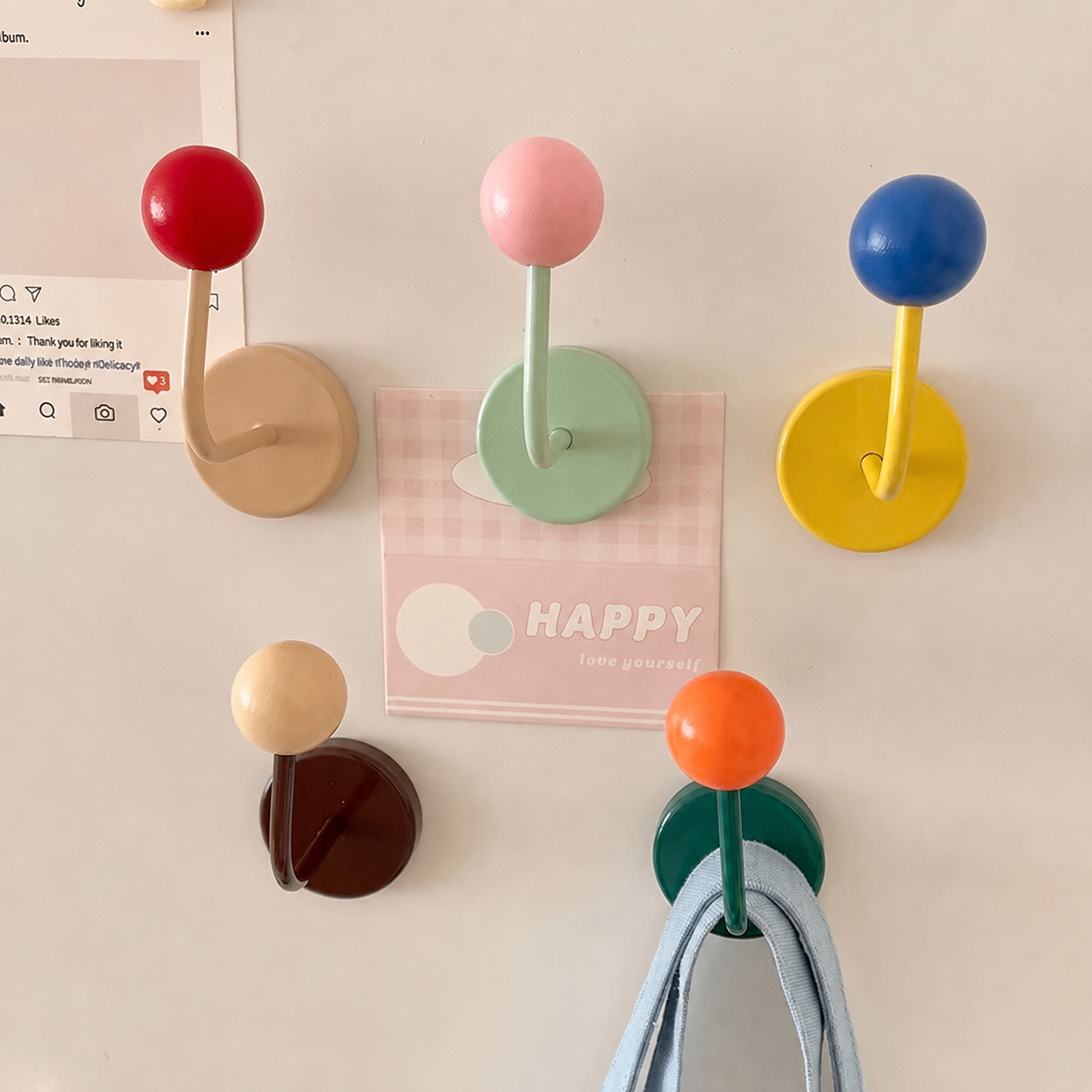 Color Block Magnetic Hook