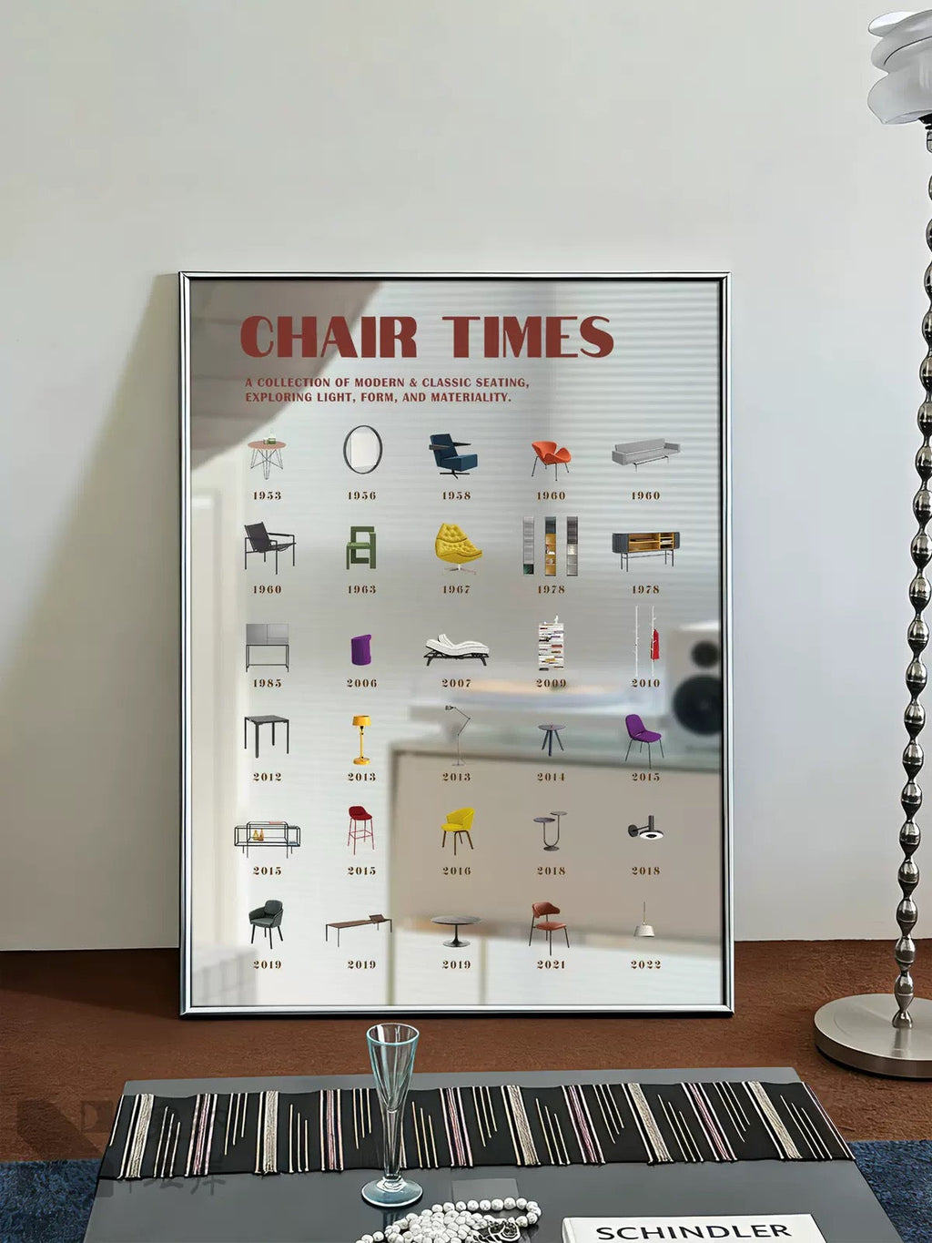 Chair Print Wall Mirror