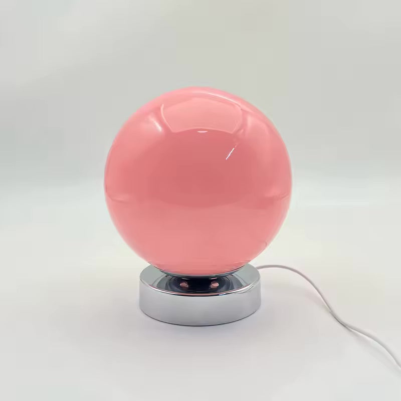 Space Age Glass Globe Lamp