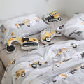 Construction Vehicle Duvet Cover Set – Fun Kids Cotton Bedding