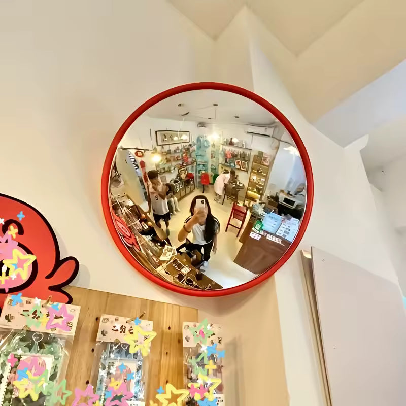 Wide-Angle Convex Wall Mirror