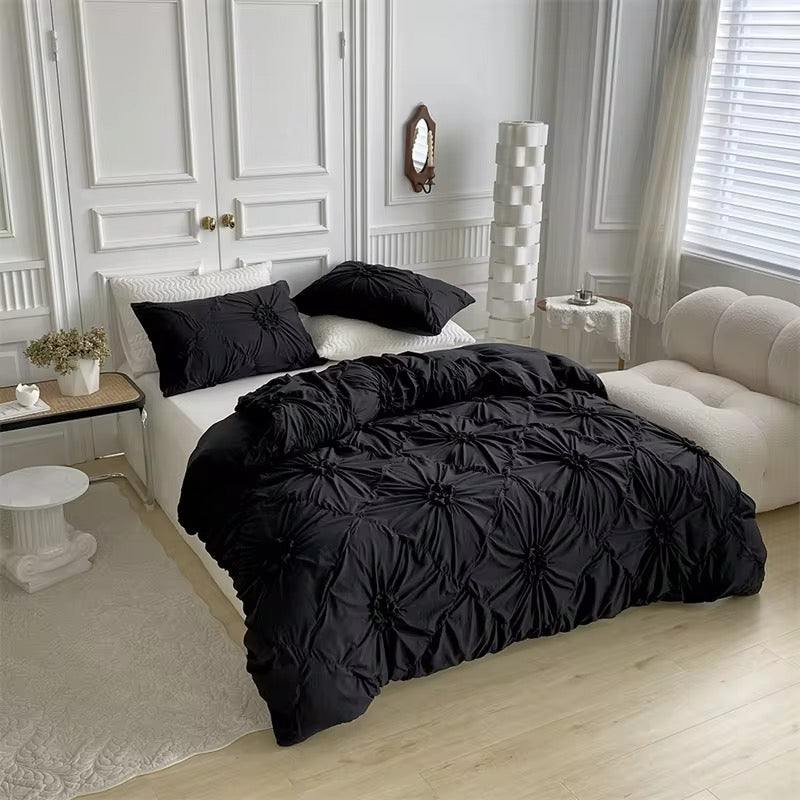 Vintage Coquette Bedding Set Black