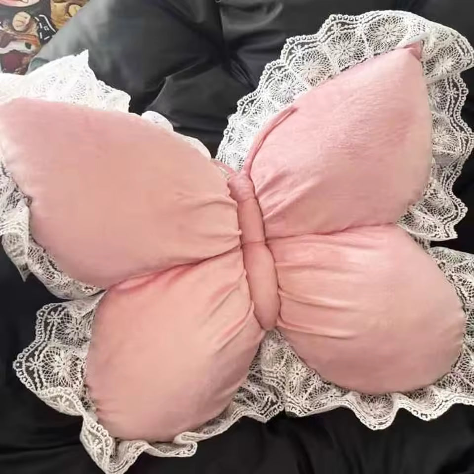 Princess Butterfly Decorative Pillow