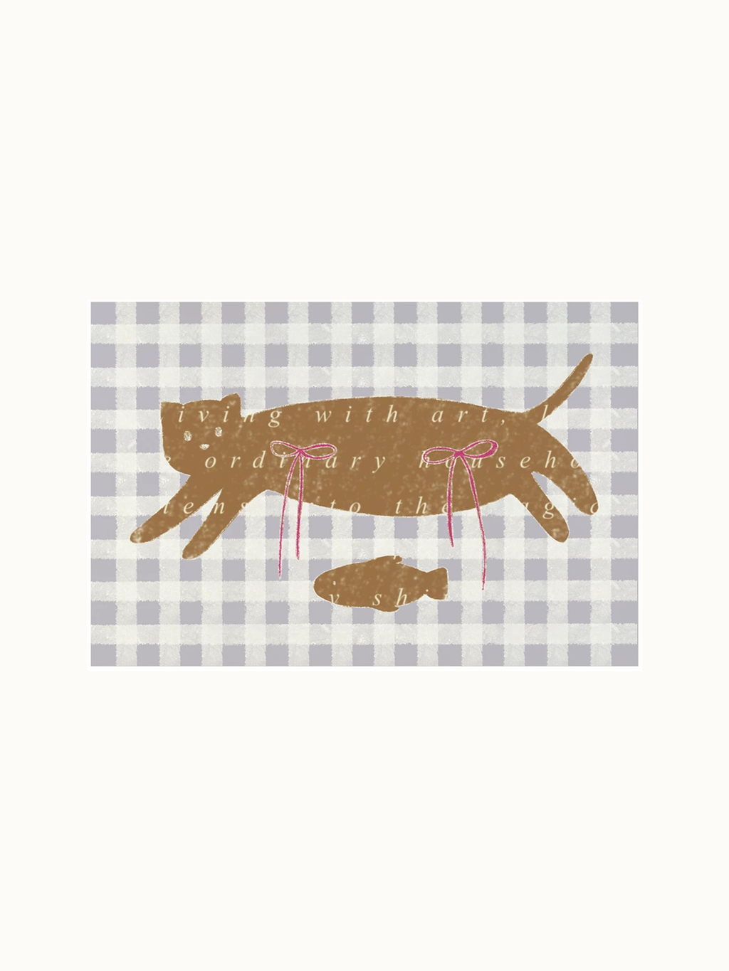 Coquette Checkered Door Mat