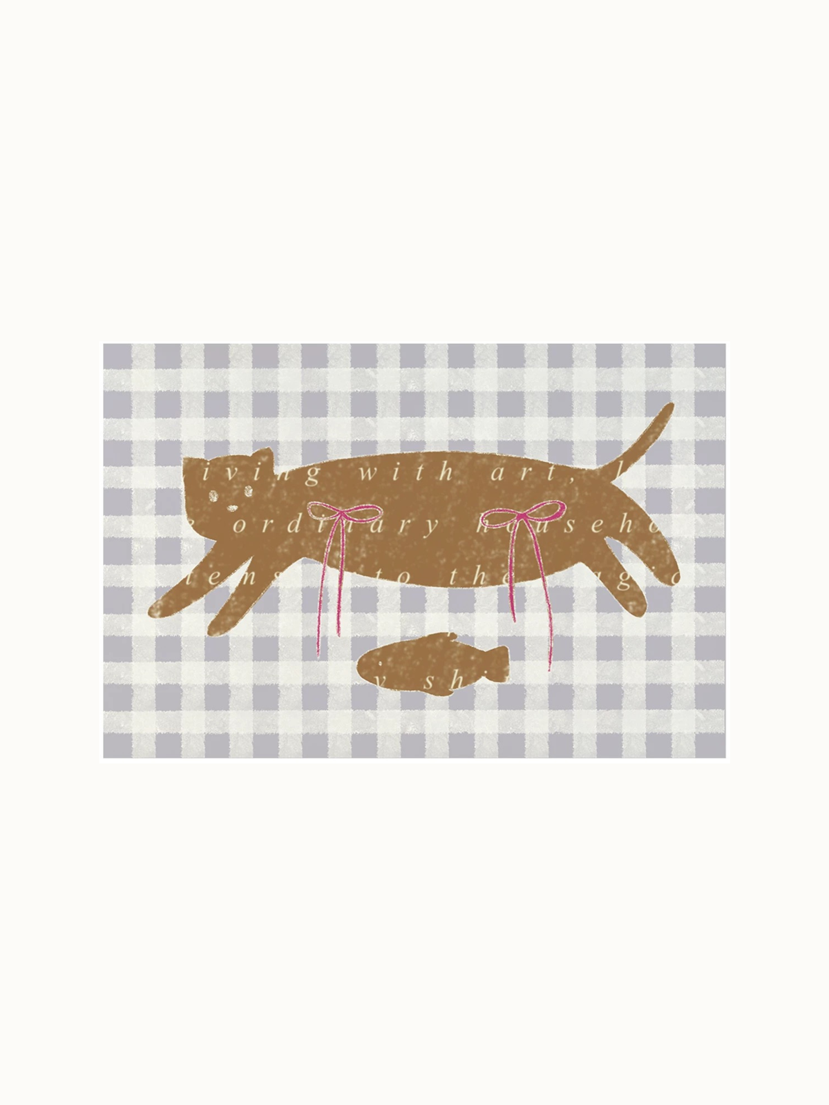 Coquette Checkered Door Mat