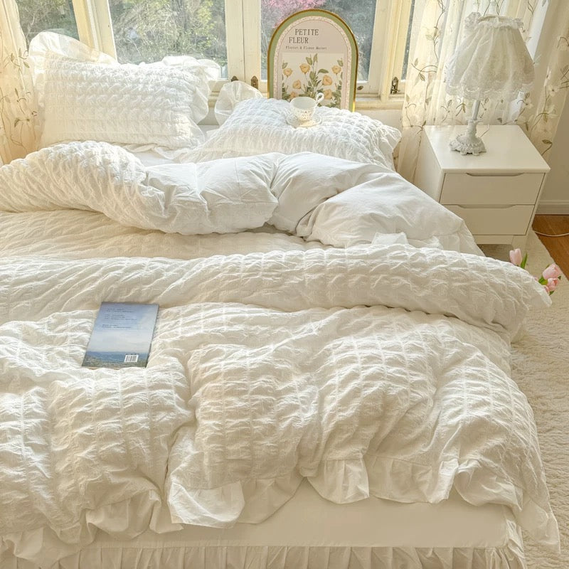 Coquette Princess Bedding Set White