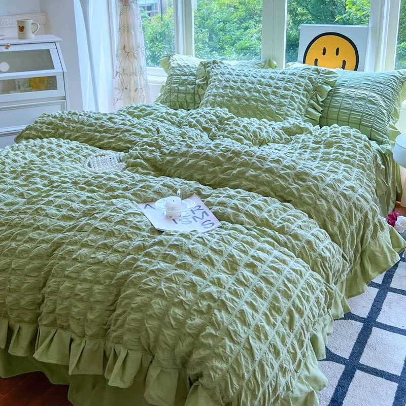 Coquette Princess Bedding Set Green