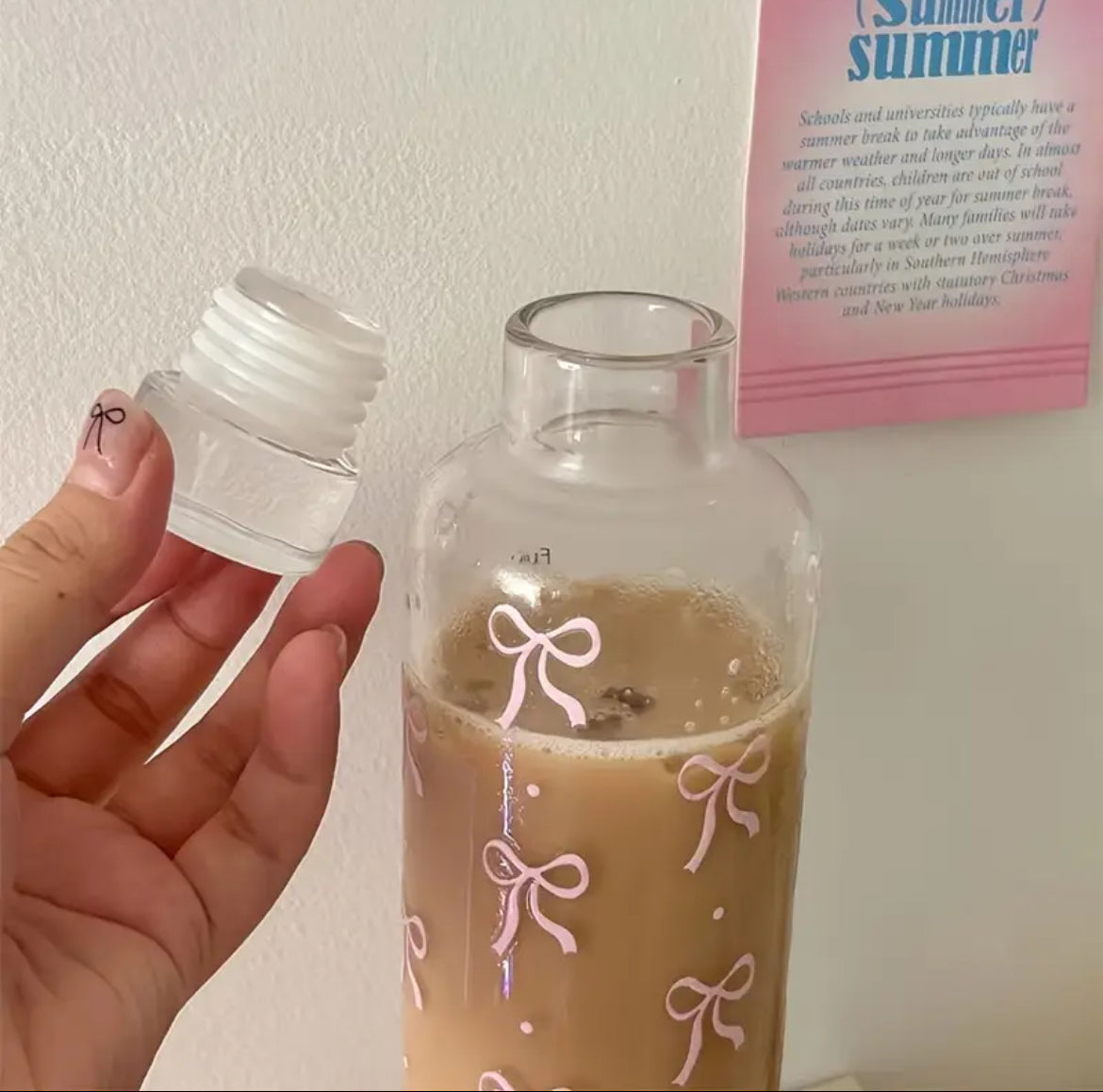 Girly Coquette Water Bottle