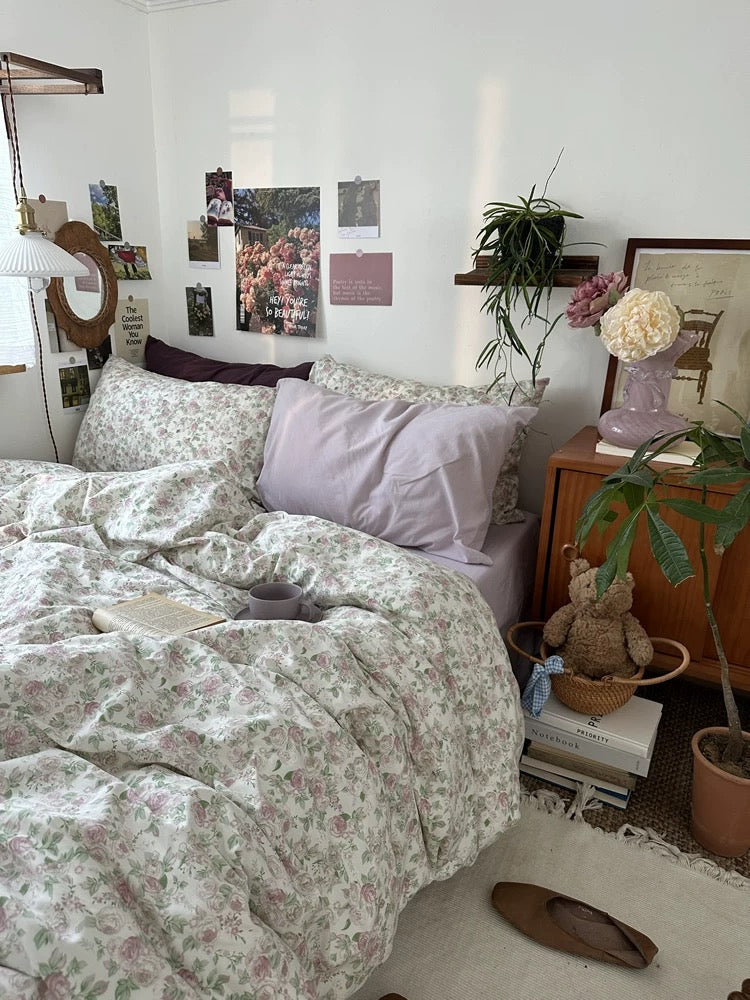 Shabby Chic Floral Duvet Cover Set