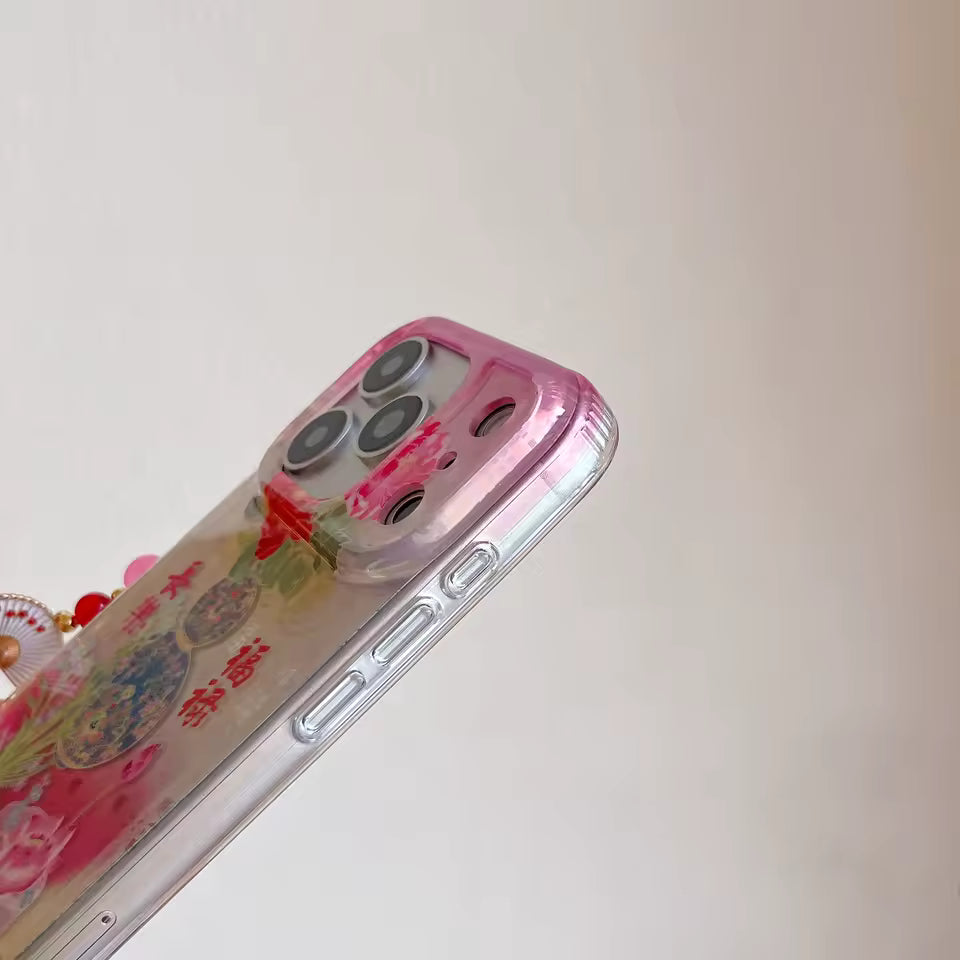 Asian Aesthetic Floral iPhone Case