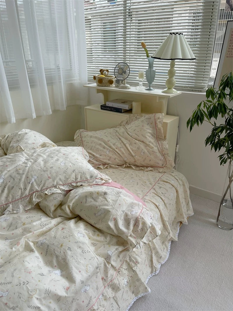 Cottagecore Bunny Duvet Cover Set