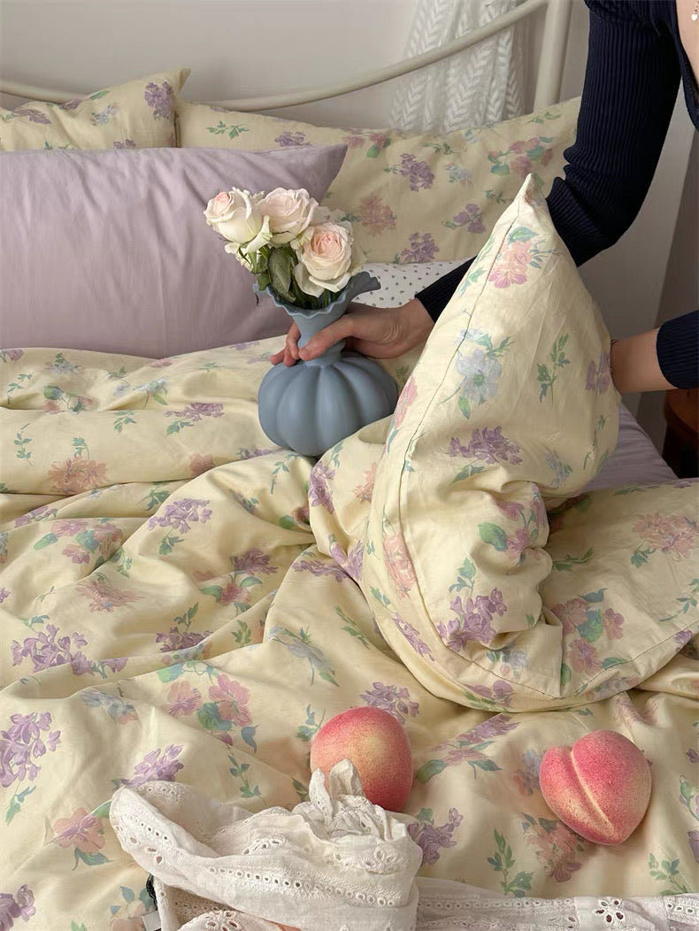 Grandmillennial Aesthetic Floral Duvet Cover Set