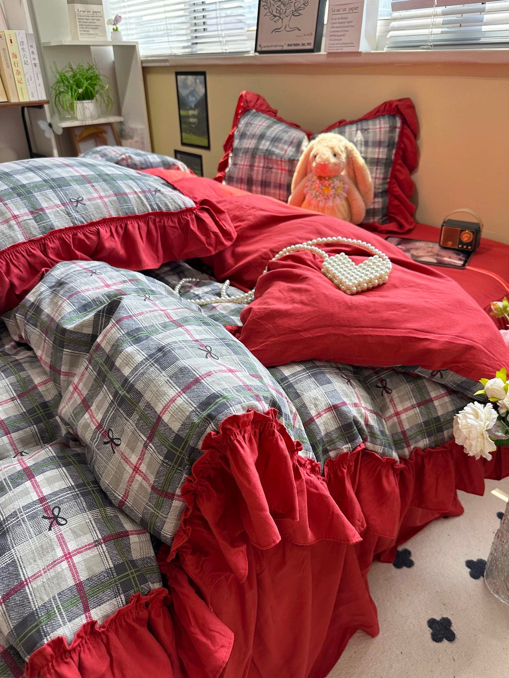 Pink Coquette Ruffle Bedding Set