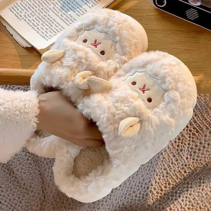 Fluffy Sheep Slippers