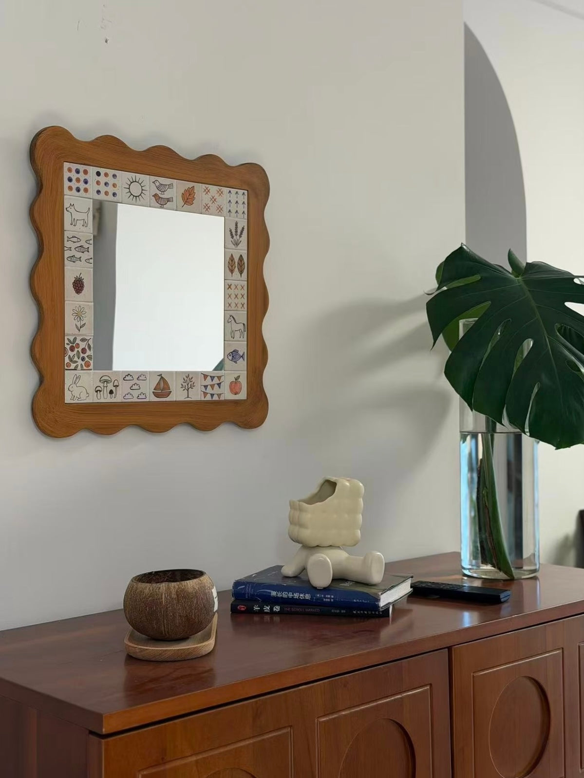 Cottagecore Scalloped Mirror