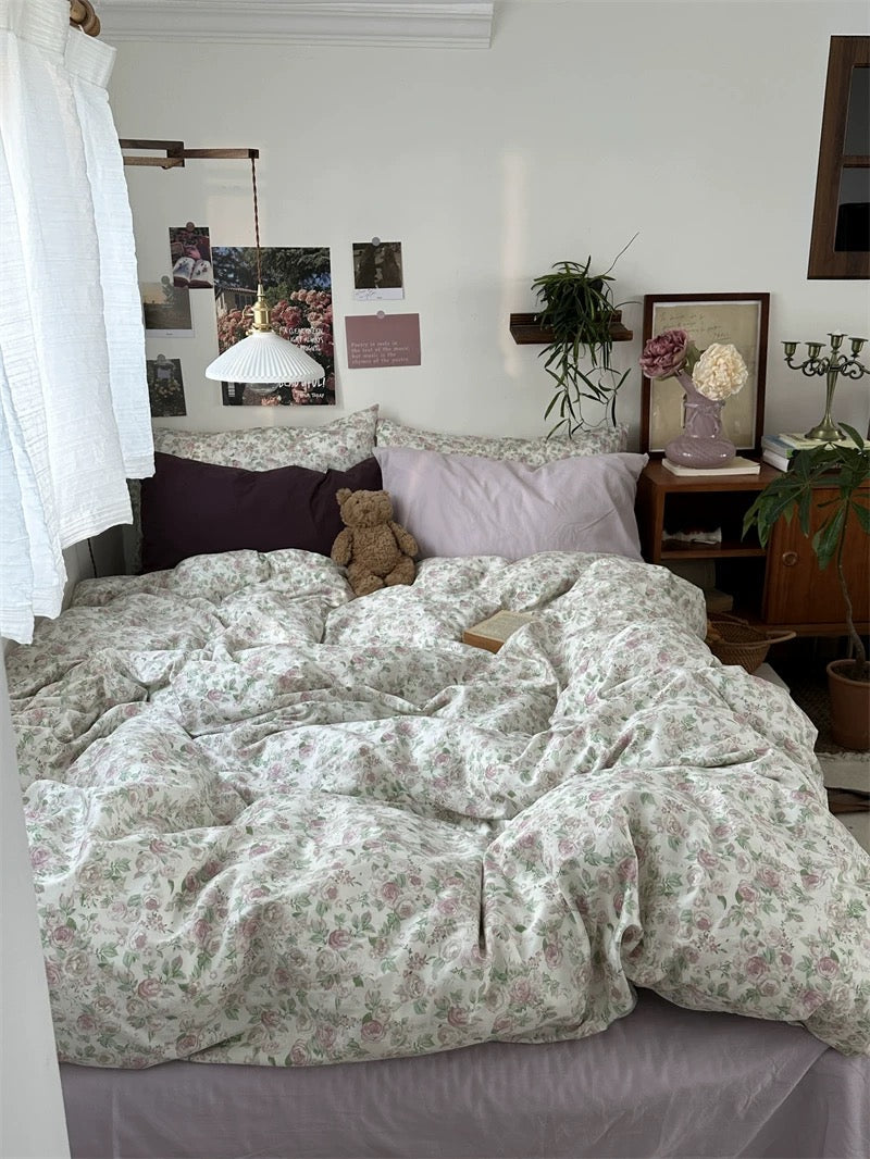 Shabby Chic Floral Duvet Cover Set