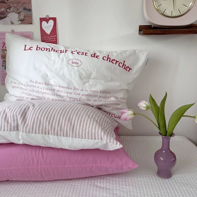 Pastel Aesthetic Cotton Pillowcase