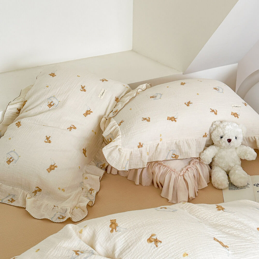 Cotton Muslin Duvet Cover Set – Teddy’s Bubble Bath