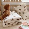 Teddy Bear Baby Quilt – Soft Cotton Gauze Nursery Bedding