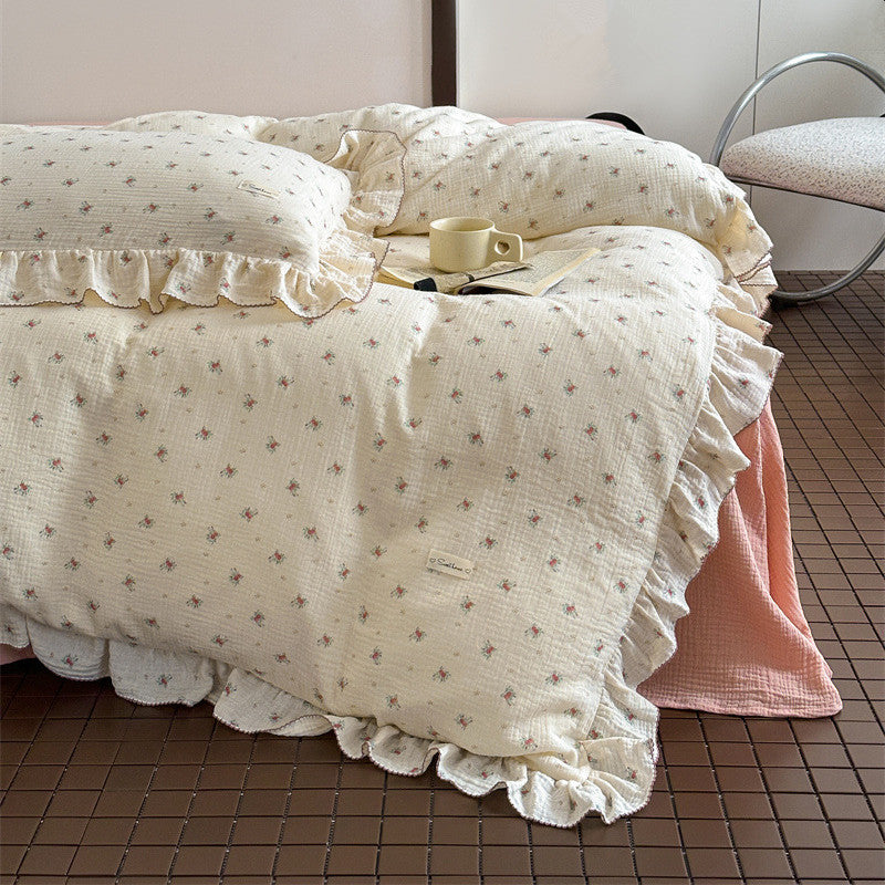 Floral Cotton Bedding Set – Vintage Petite Rose