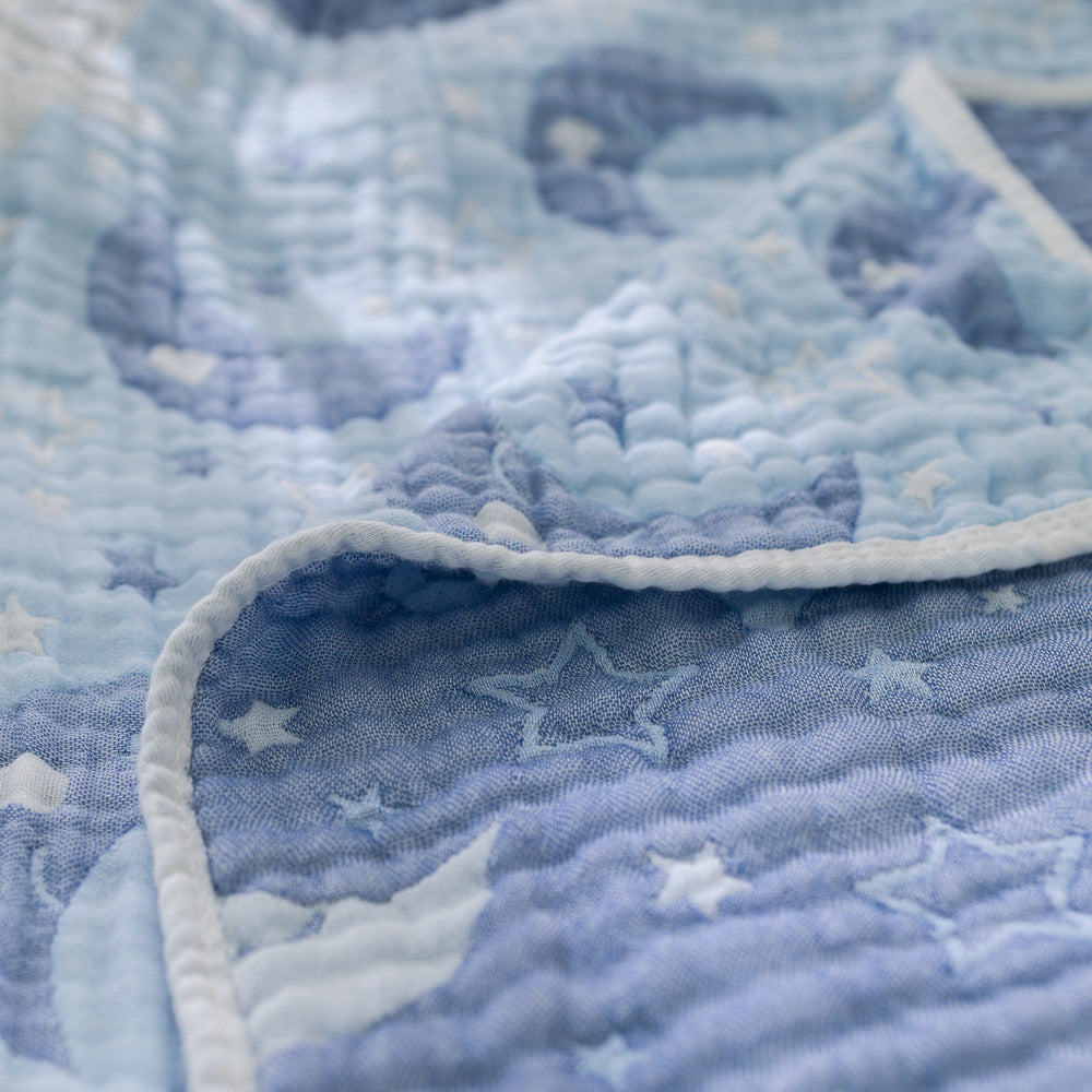 6-Layer Bamboo Muslin Baby Blanket - 40"×42 "