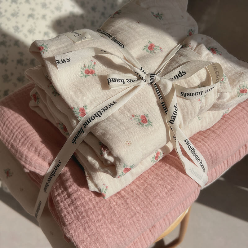Floral Cotton Bedding Set – Vintage Petite Rose