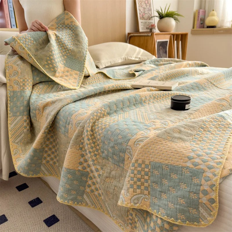 Retro Cotton Quilt - Patchwork Patterns
