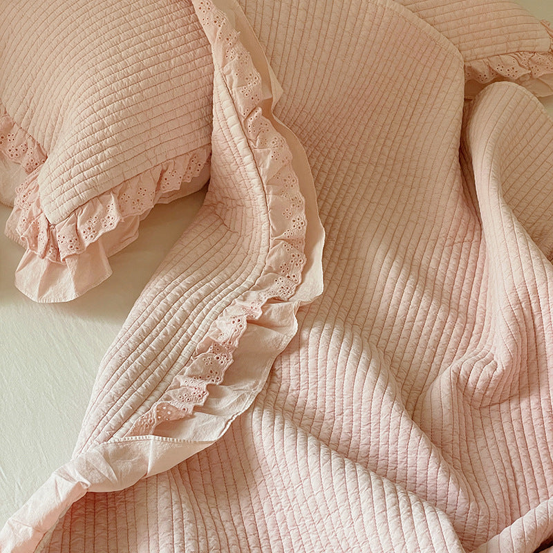 3-Piece Cotton Quilted Coverlet Set – Soft & Lightweight