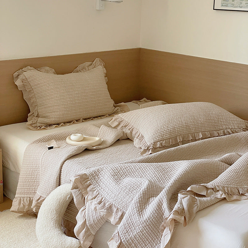 3-Piece Cotton Quilted Coverlet Set – Soft & Lightweight