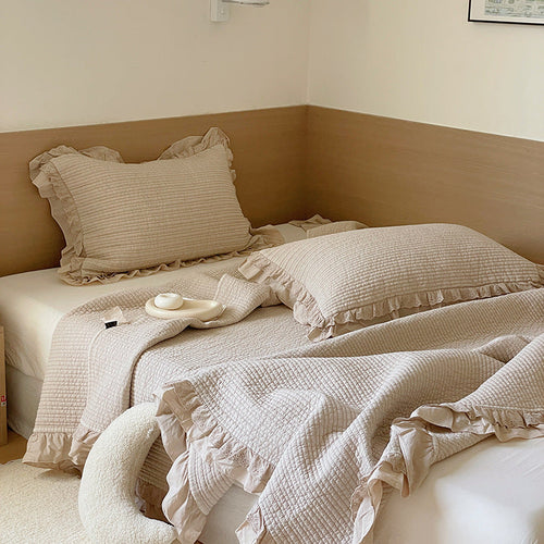 3-Piece Cotton Quilted Coverlet Set – Soft & Lightweight