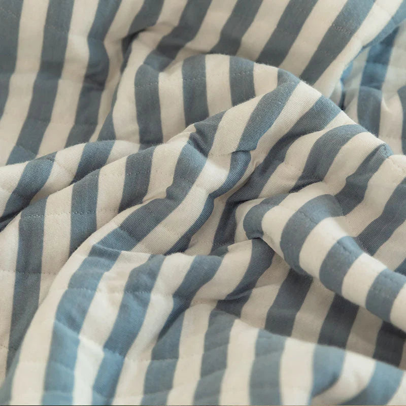 Striped Cotton Quilt - Japanese Inspired
