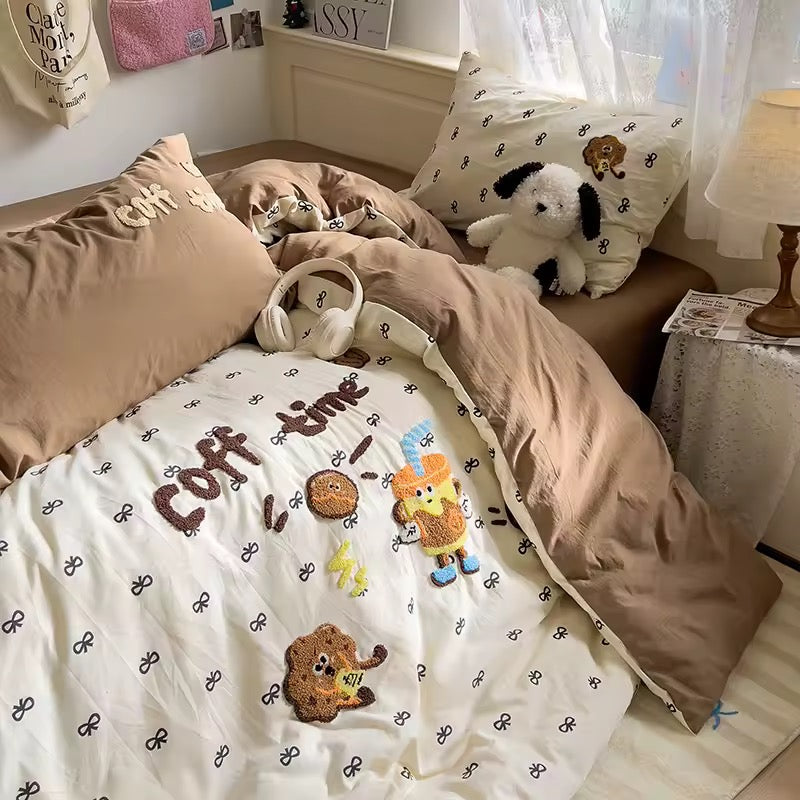 Cozy Coffee Bedding Set
