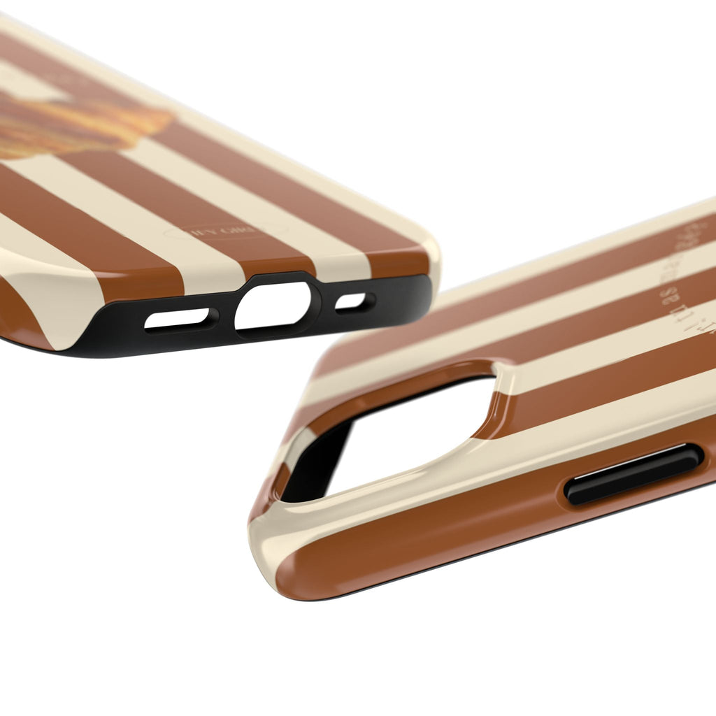 French Croissant Striped iPhone Case
