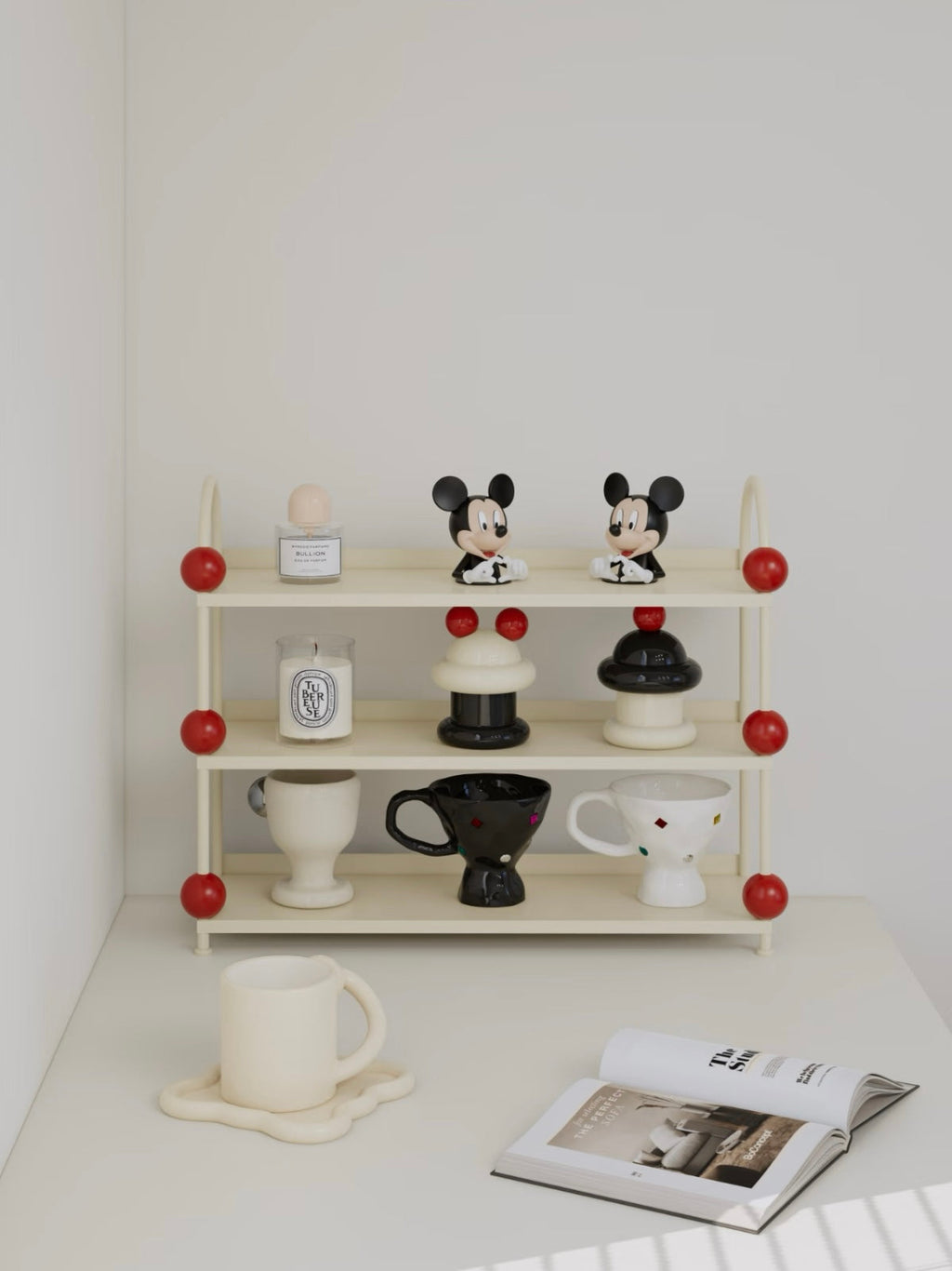 Pastel Perfume Display Shelf