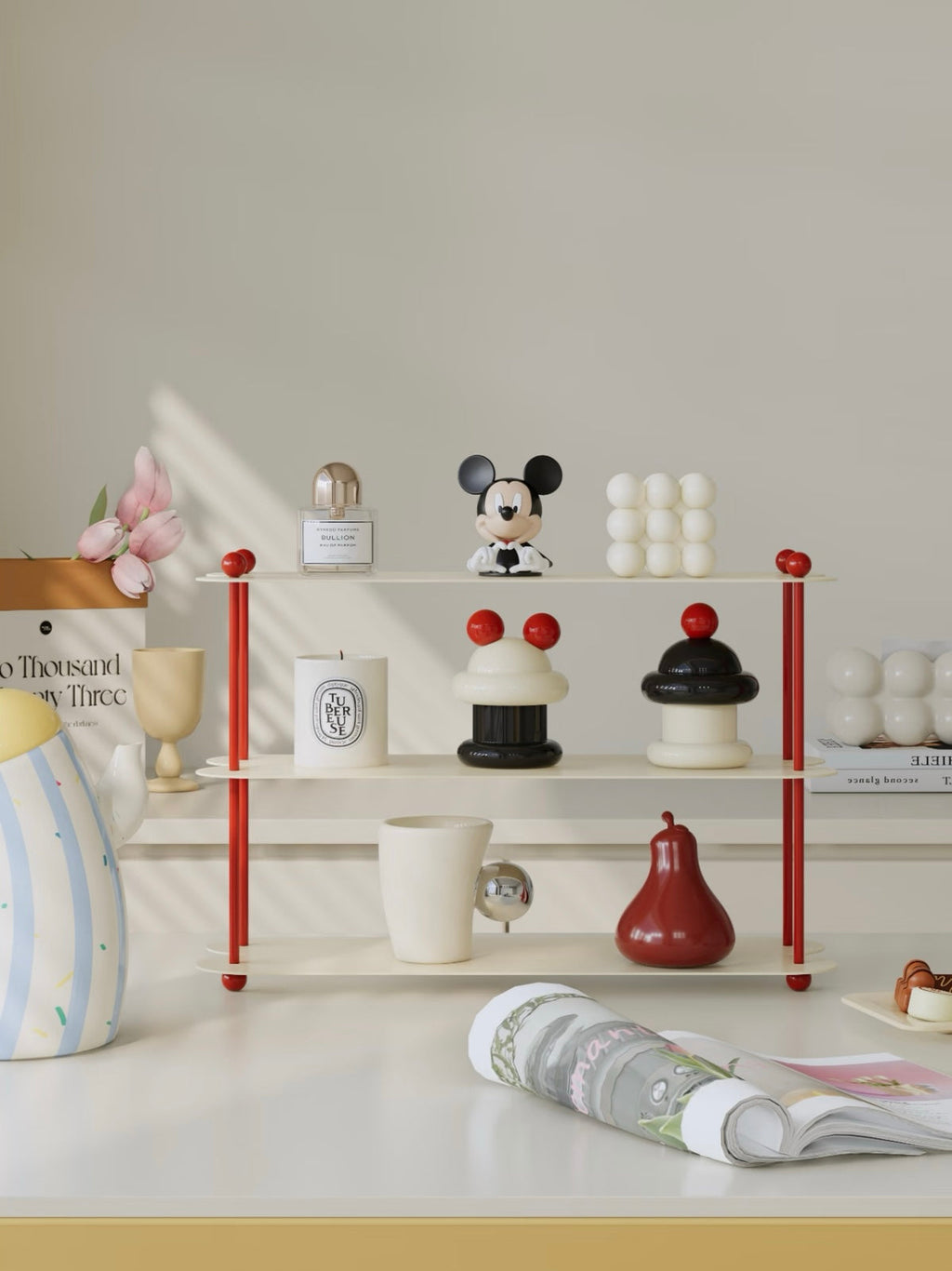 Curved Mug Display Shelf