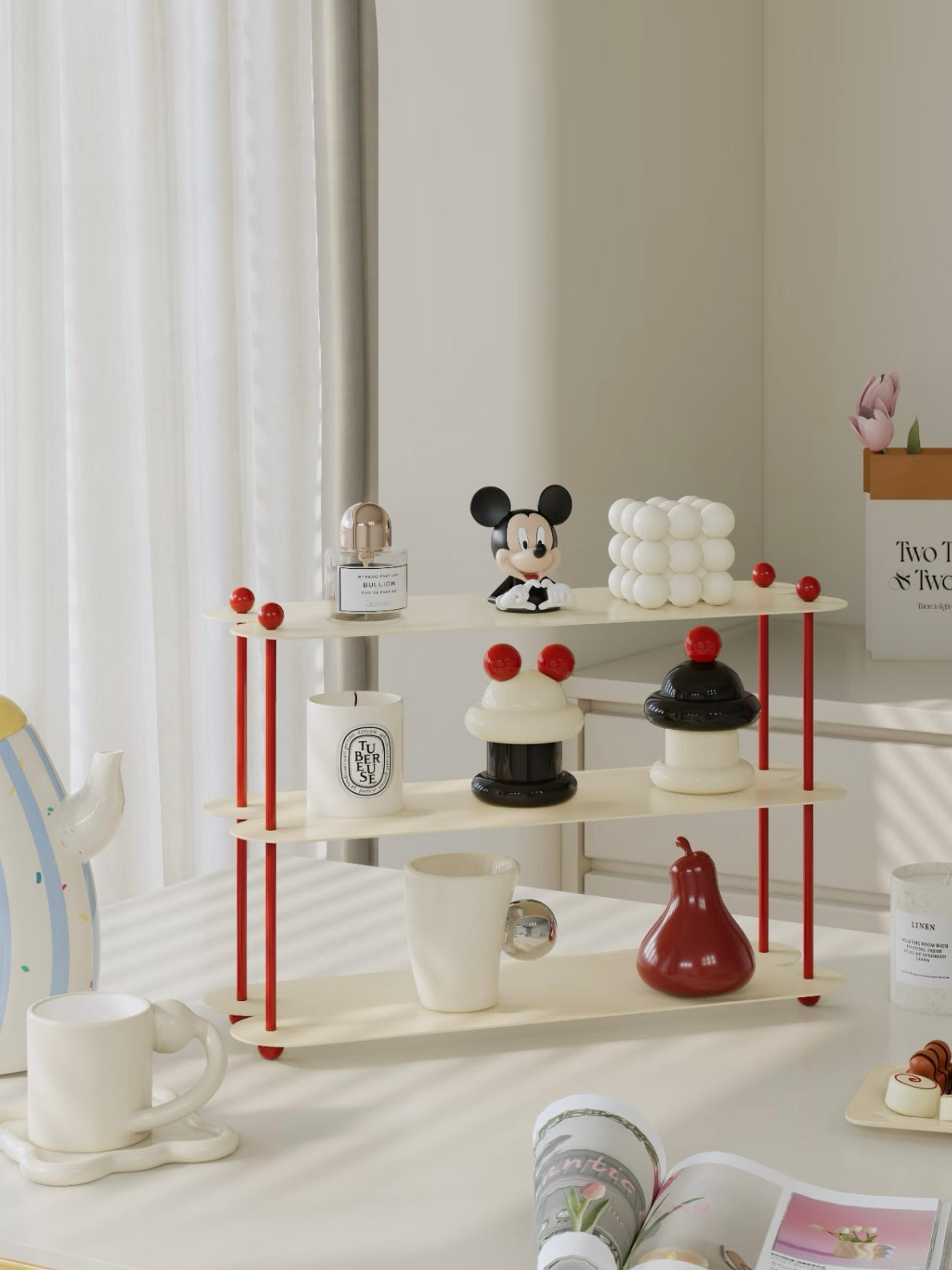 Curved Mug Display Shelf