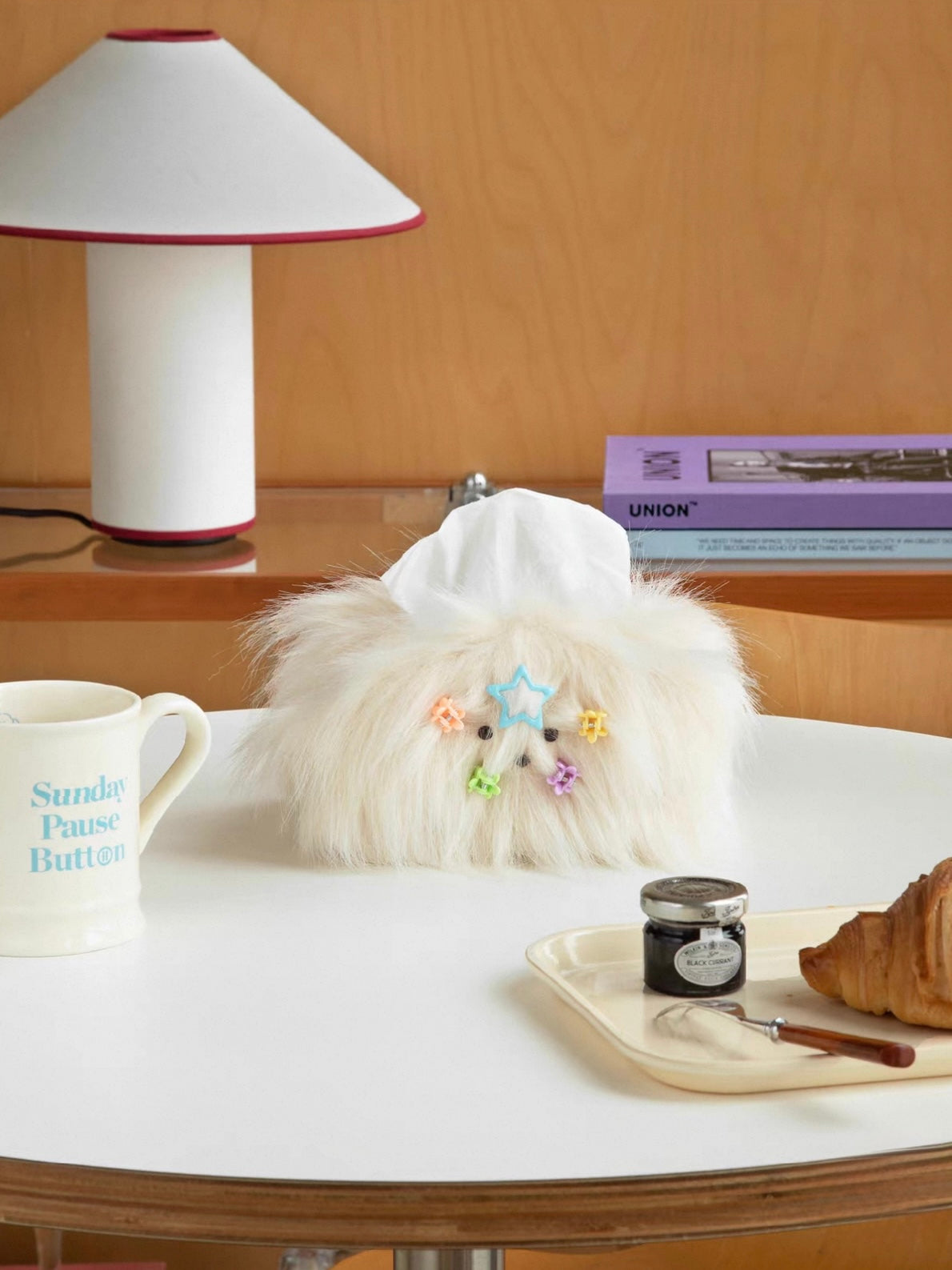 Coquette Plush Tissue Box Cover