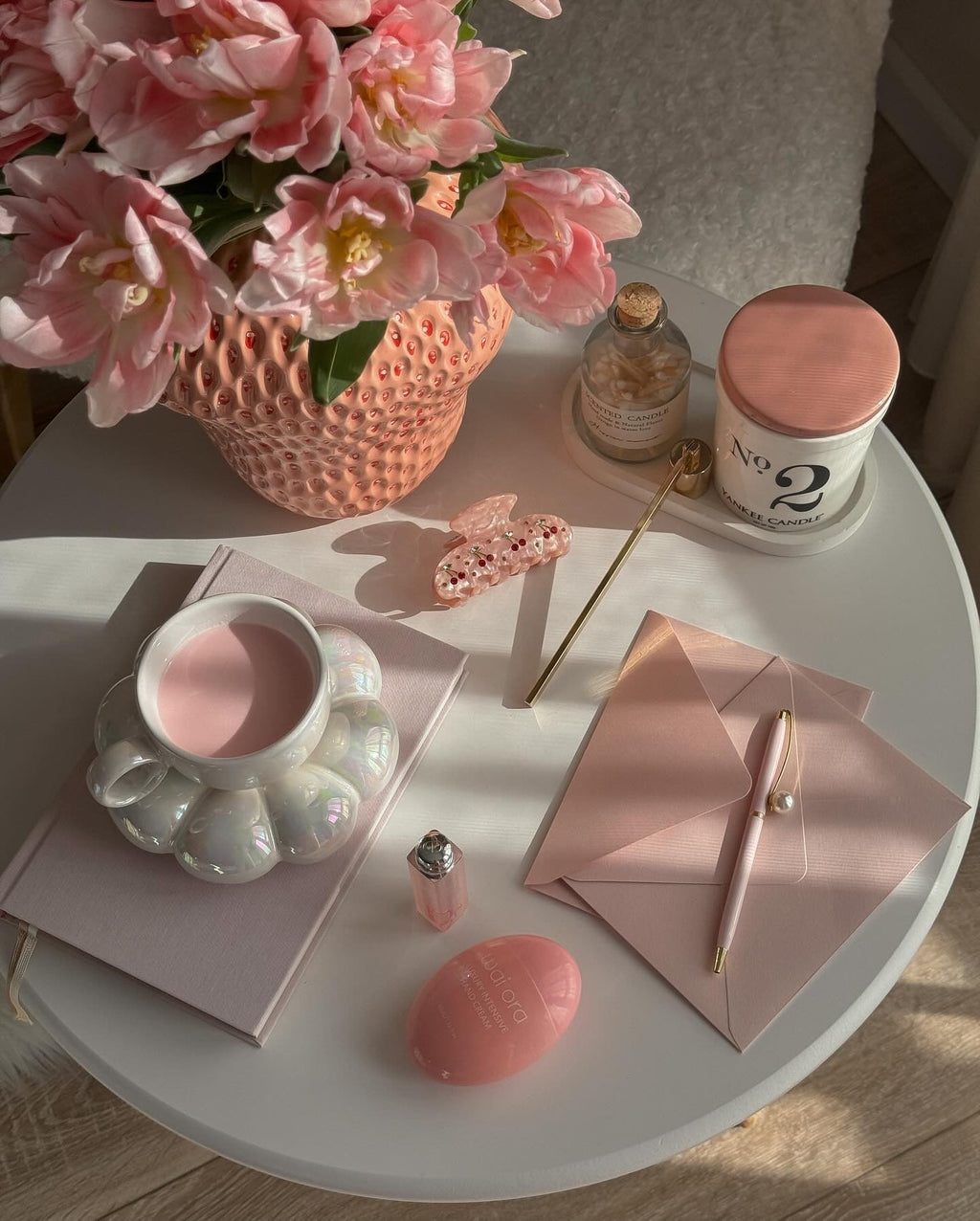 Pink Bubble Mug Set