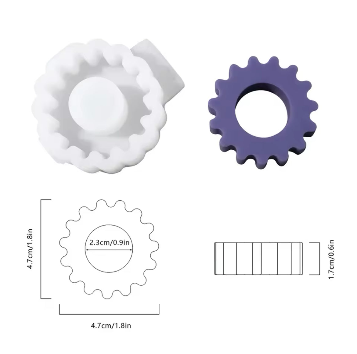Geometric Silicone Candle Molds 8