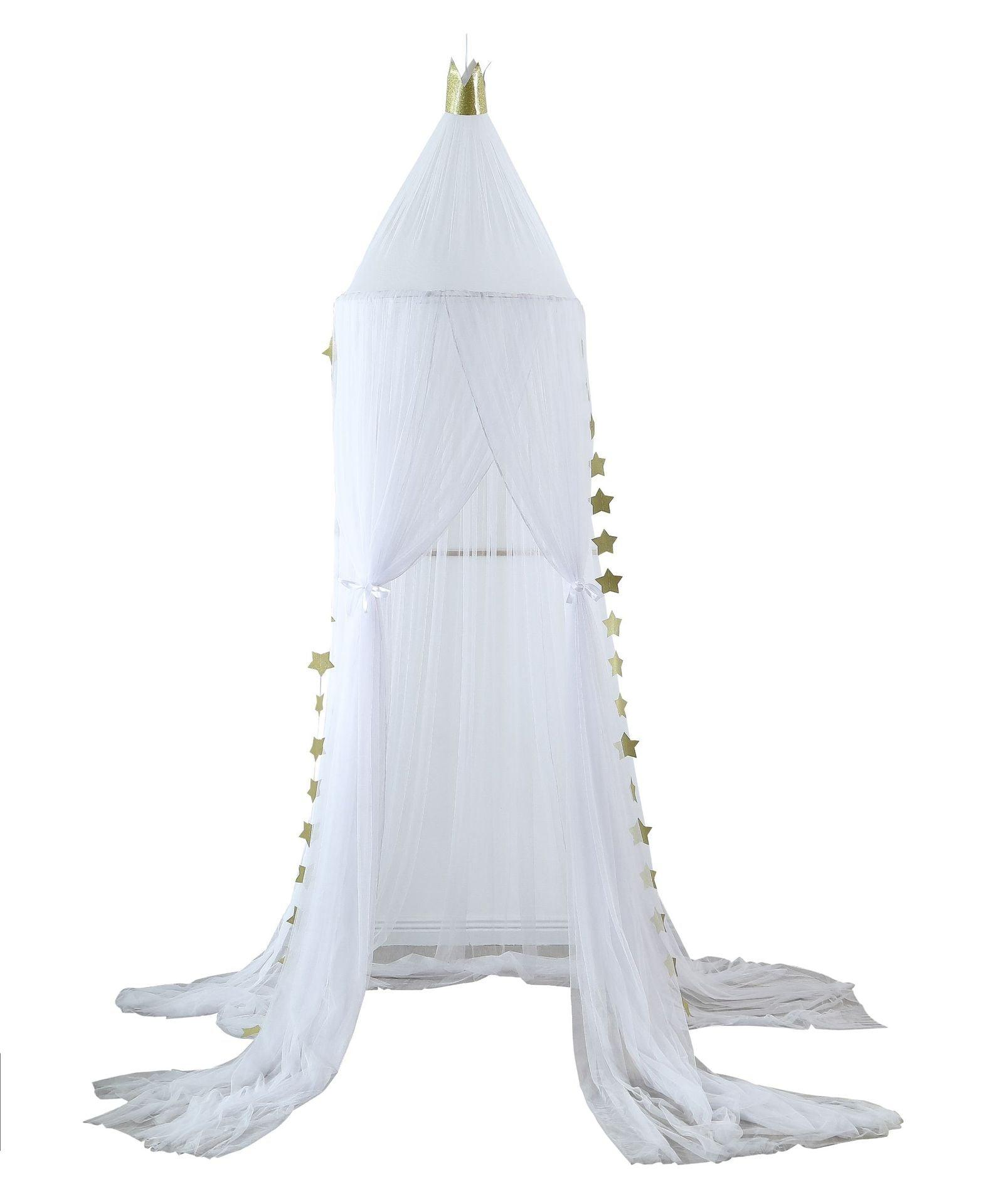 Crib Mosquito Net Canopy – Mesh Nursery Bed Tent White