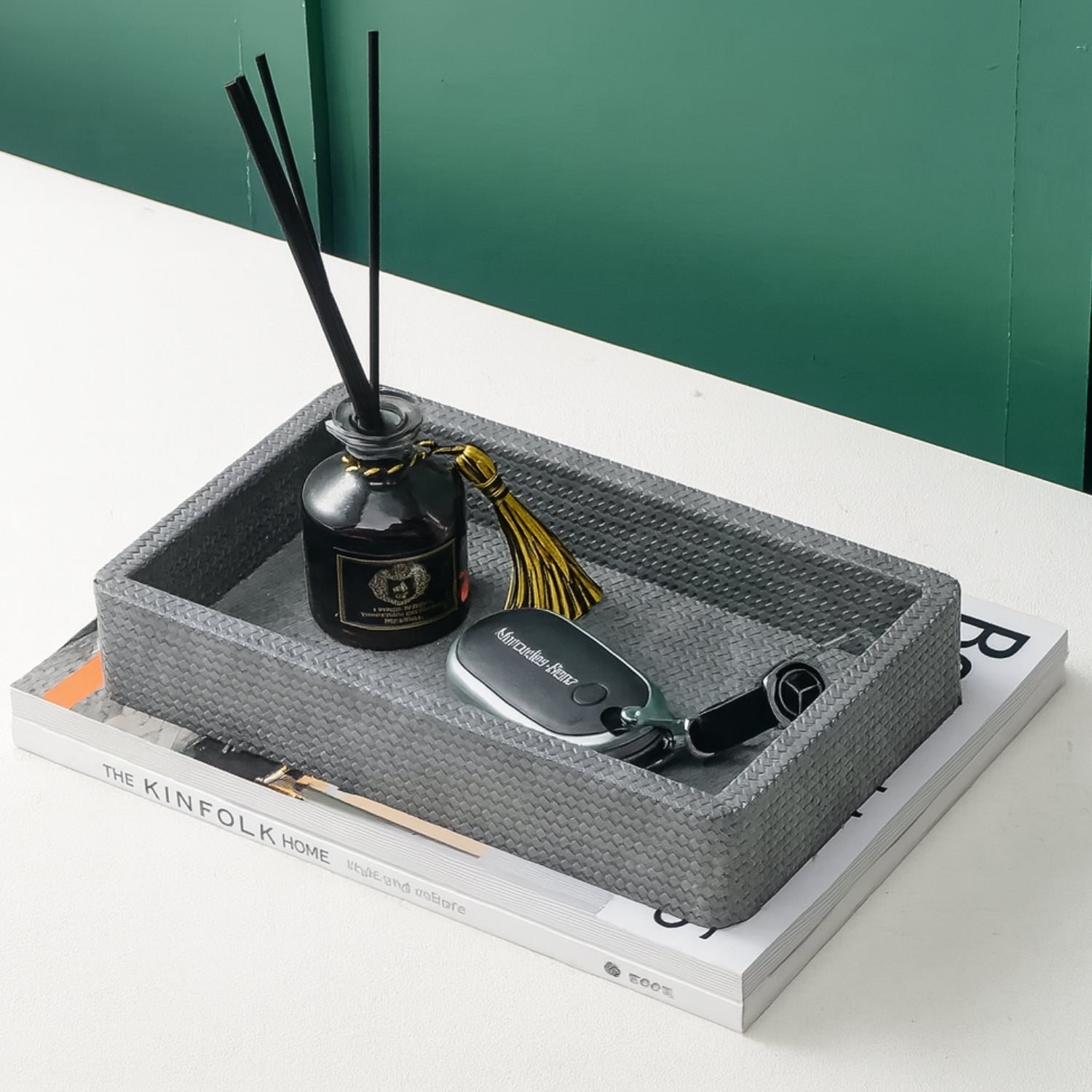 Croc Luxe Organiser Tray Box Croc Gray