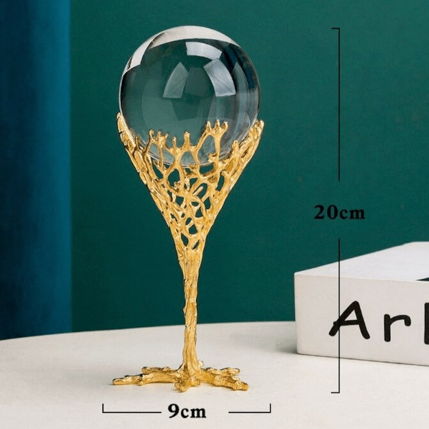 Crystal Ball Globe Goblet