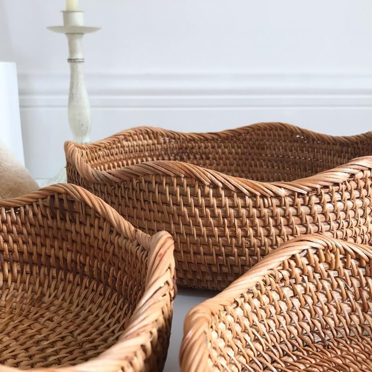 Nordic Handwoven Rattan Baskets